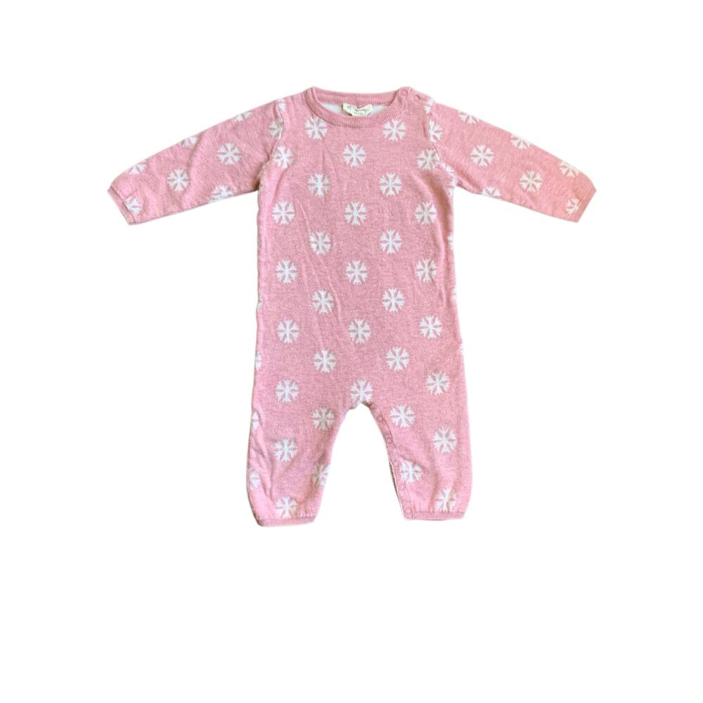 Babycottons Snowflake Sweater Romper